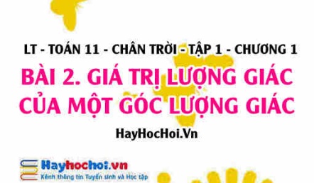 Giá trị lượng giác của một góc lượng giác, hệ thức cơ bản giữa các giá trị lượng giác? Toán 11 chân trời Tập 1 chương 1 Bài 2